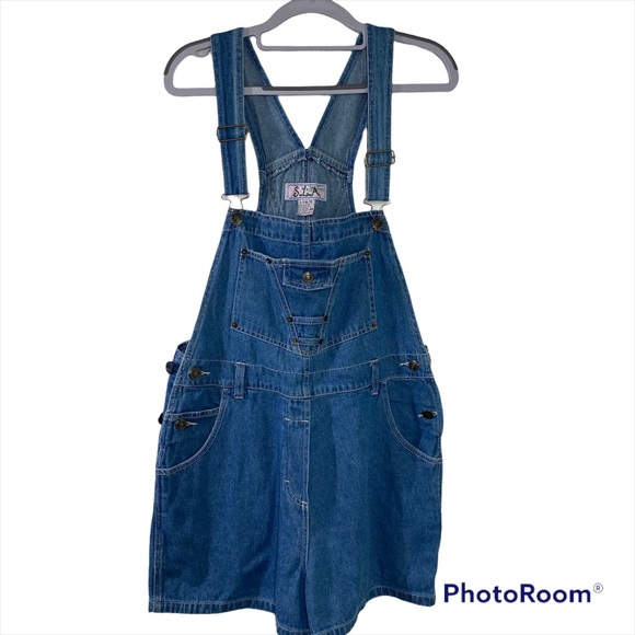 S.L.A Denim - VINTAGE Y2K S.L.A Jean Short Overalls